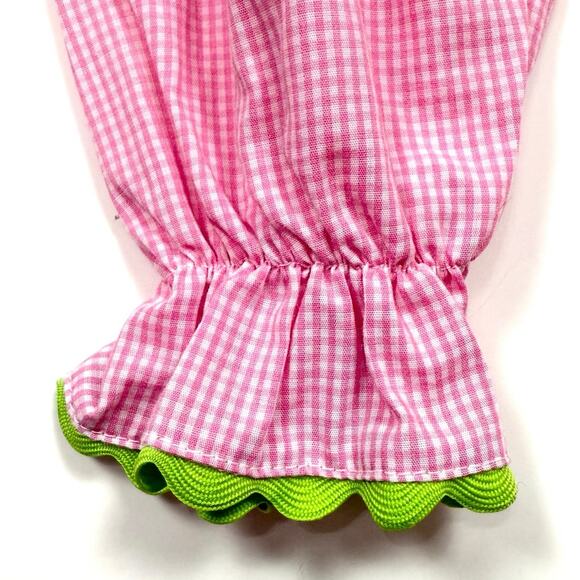 Pink Gingham Ruffle Ricrac Pants - Picture 4 of 4